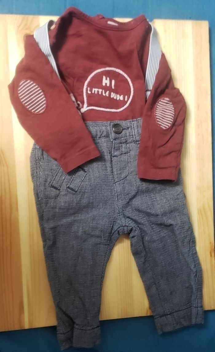 Bel ensemble (3) garçon 6 mois