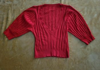 Crop top manches bouffantes