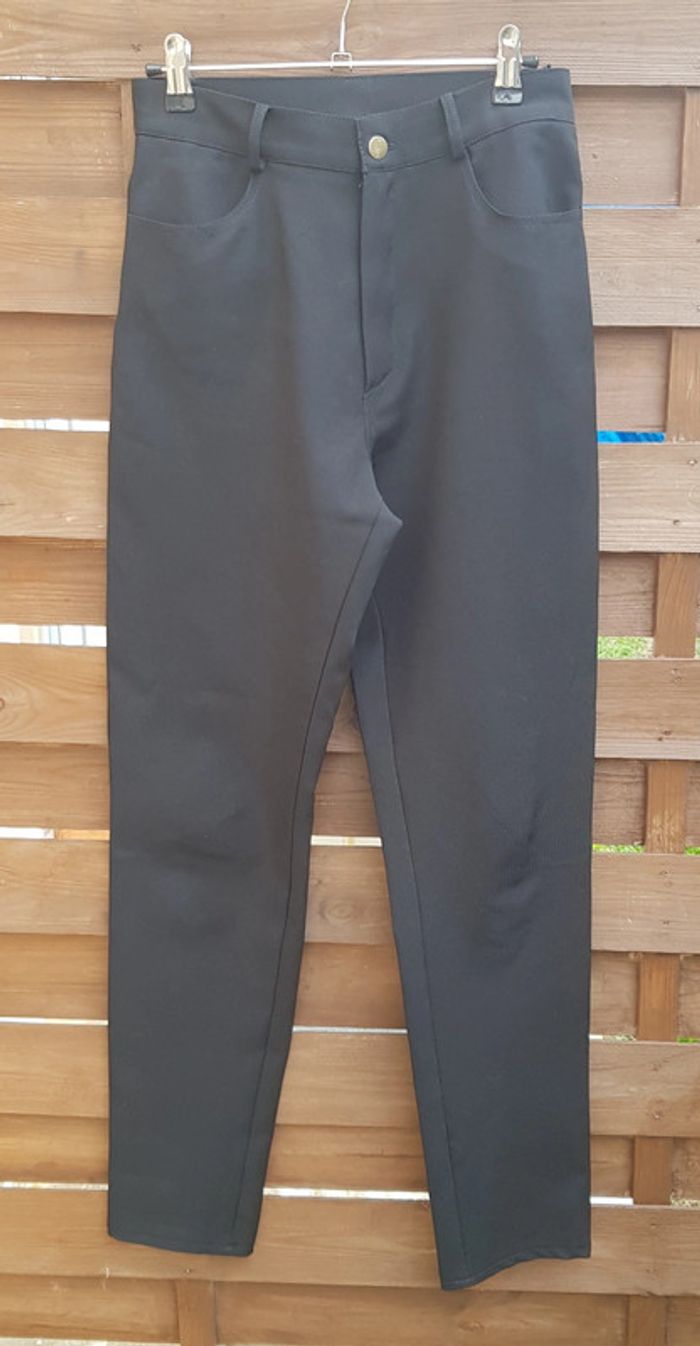 Pantalon crayon taille haute noir