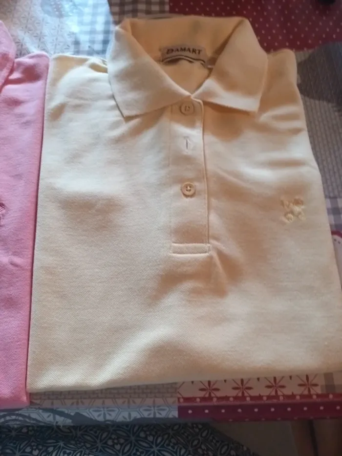 Lot de 2 polo damart manches courtes taille 38 40 - photo numéro 3