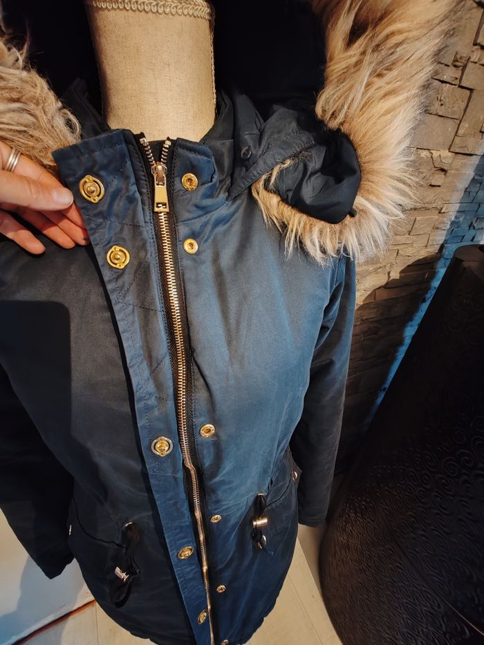 Doudoune femme taille S 36 Kiabi marine - photo numéro 3