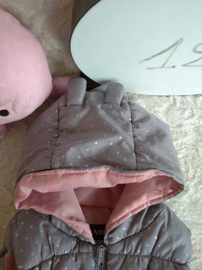 Veste sans manche zippée avec capuche oreille de lapin Fille 12 mois Étoile Kiabi - photo numéro 3