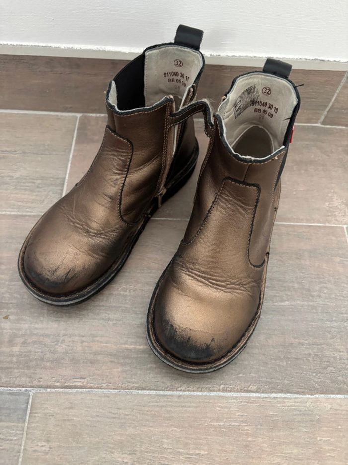 Boots kickers pointure 32 bronze kick yoto kid - photo numéro 6
