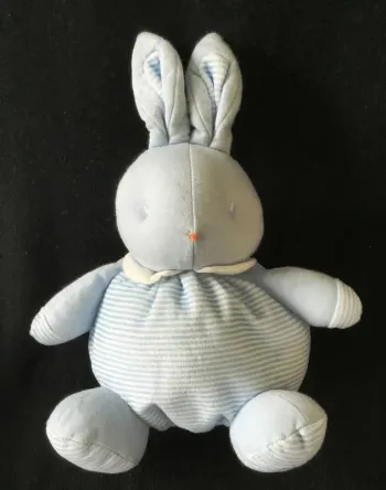 Peluche boule Lapin rayé bleu - Klorane