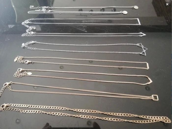 Lot de 9 colliers fantaisie - photo numéro 1