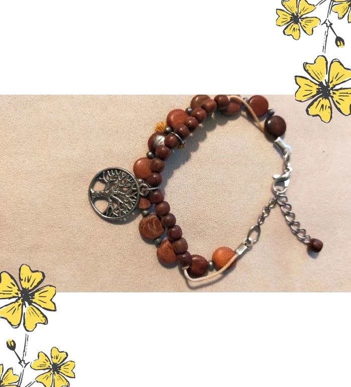 Bracelet Arbre de Vie – Bois naturel - Collection Terres d’Ailleurs - photo numéro 5