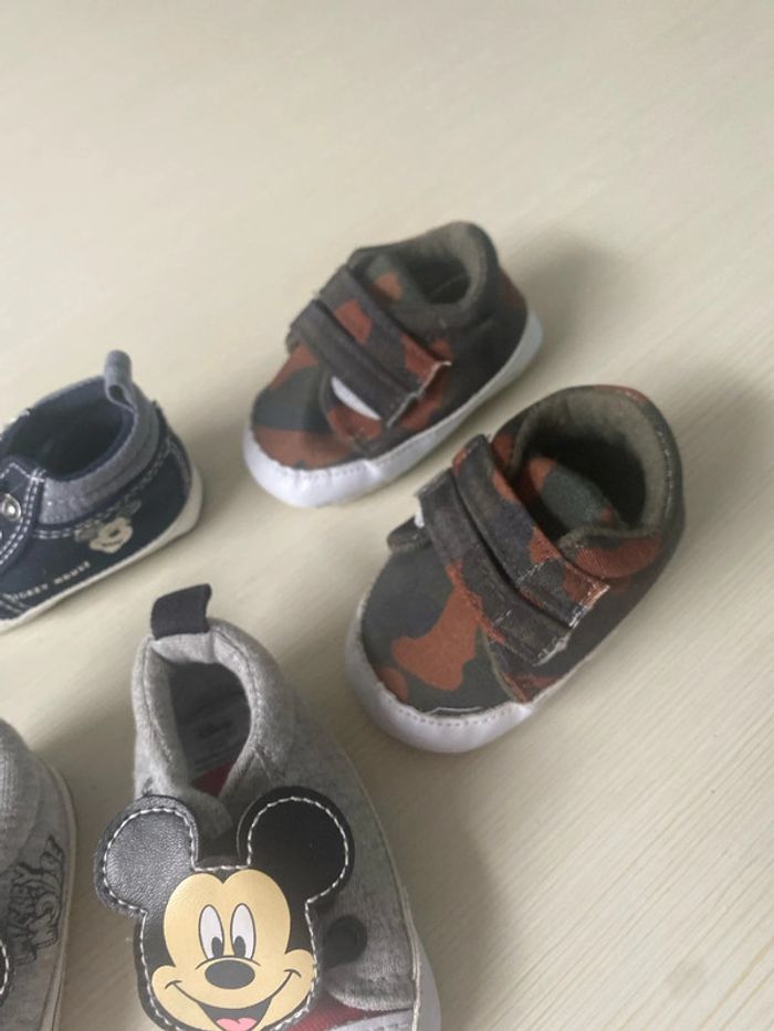 3 paires bébé chaussons chaussures - photo numéro 4