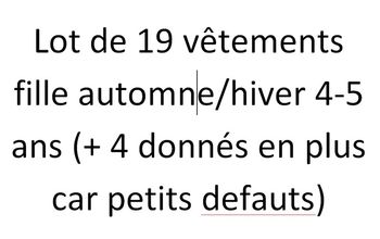 Lot 19 vêtements fille 4-5 ans Okaidi et autres
