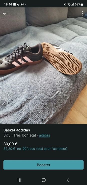 Basket addidas taille 37.5