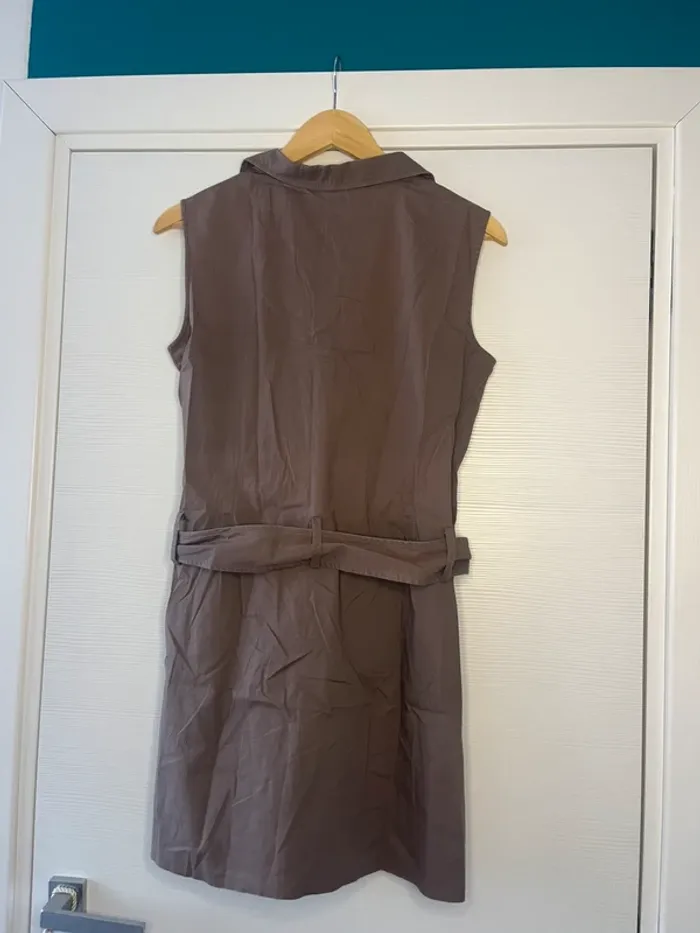 🔹 Robe d’Été Marron avec Ceinture – Casual Chic 🔹 - photo numéro 2