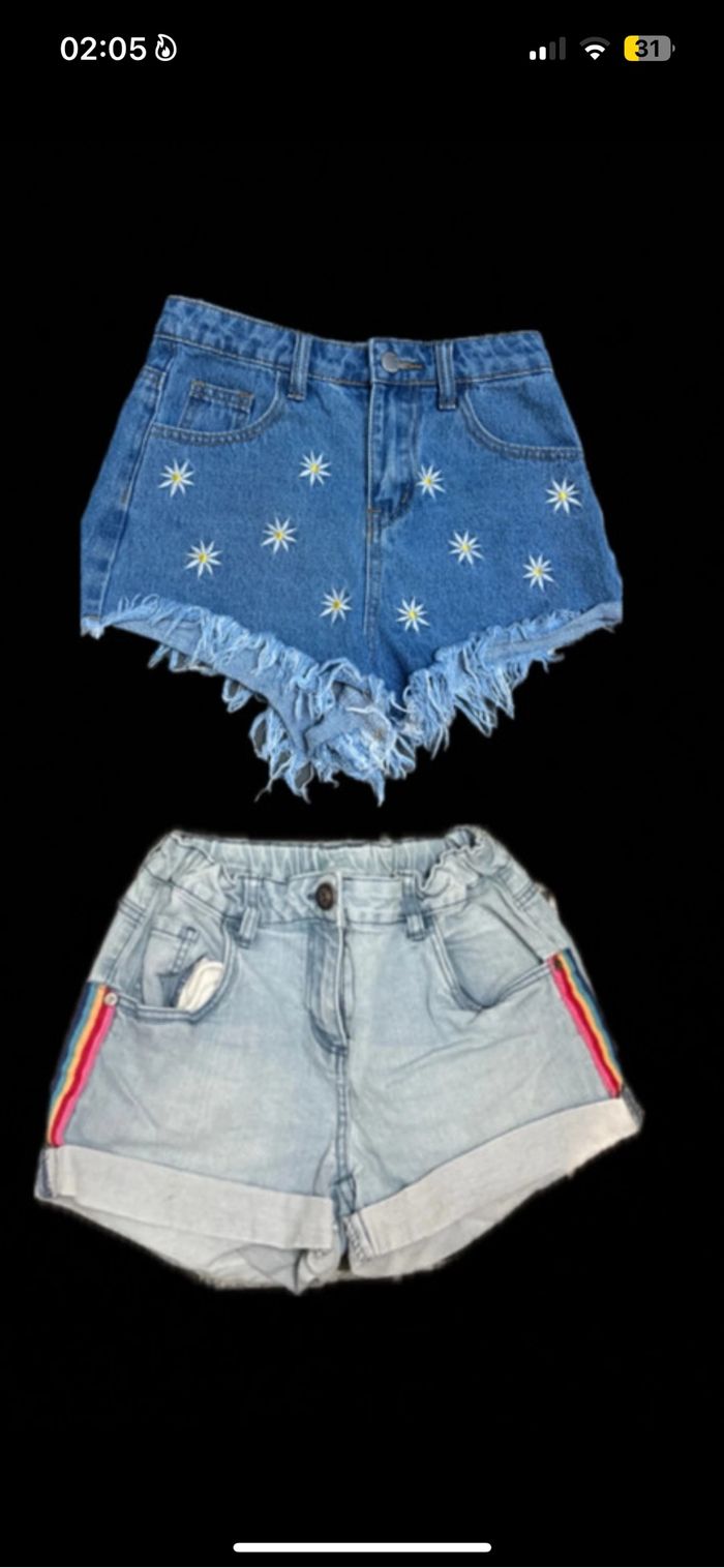 Lot short fille