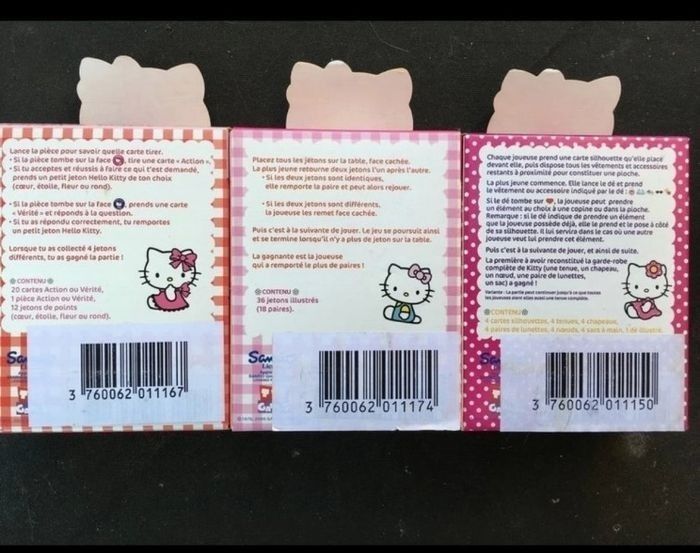 Lot de 3 petits jeux Hello Kitty Neufs - photo numéro 5