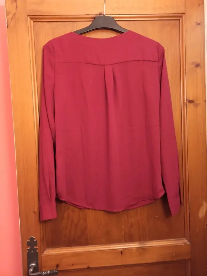 Blouse grenat - photo numéro 3