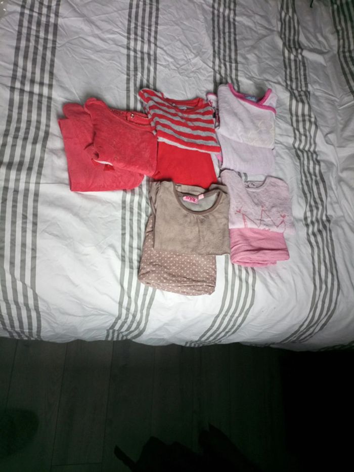 Lot de 5 pyjamas d'hiver 2 ans