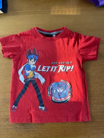 T-shirt garçon beyblade 3-4 ans