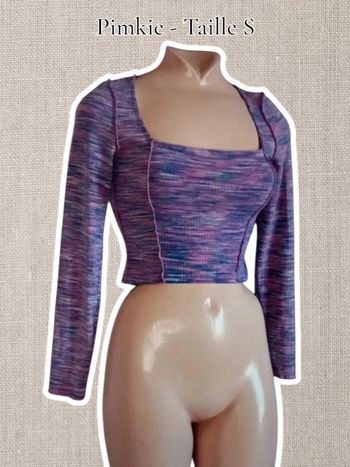 Crop top manches longues - Pimkie - Taille S