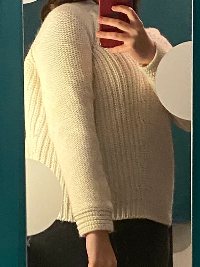 Pull blanc - photo numéro 3