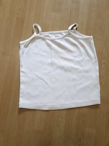 débardeur blanc 8 ans