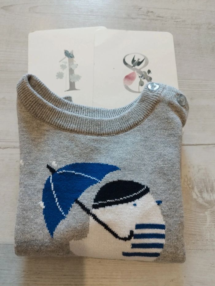 Superbe pull Catimini taille 18 mois neuf - photo numéro 3