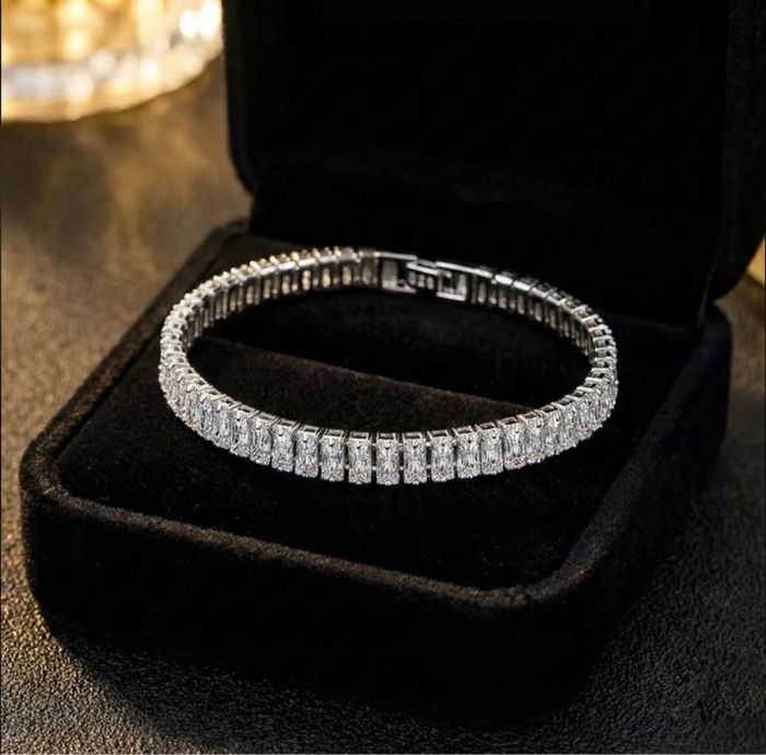 Bracelet tennis en argent 925 – Éclat raffiné, style intemporel - photo numéro 2