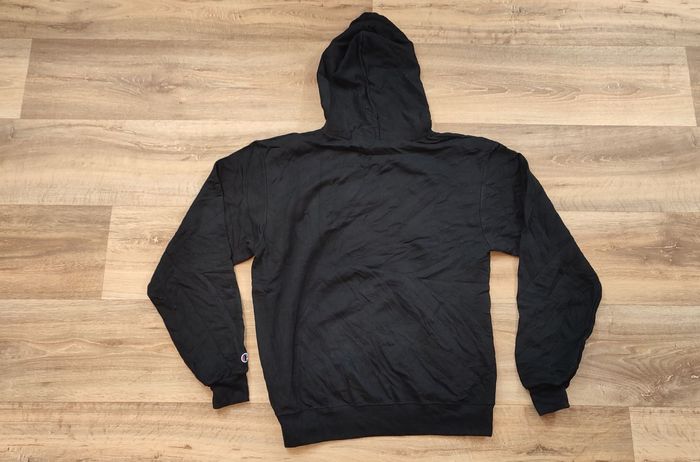 Vêtement Homme Sweatshirts Sweats pull à capuche noir Champion taille M #Retrostreet - photo numéro 2