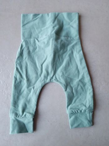 Legging type sarouel vert d'eau 1- 3 mois