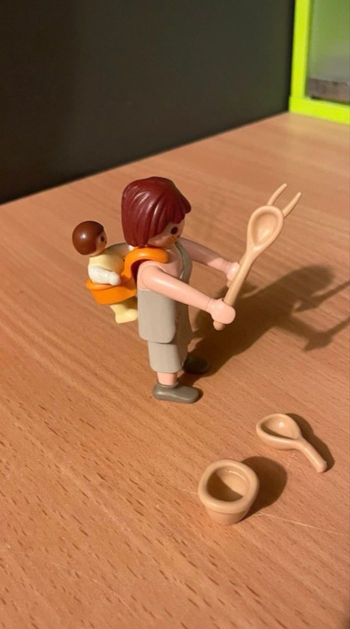 Lot Playmobil Femme préhistorique (n°10) Figures séries 1 N°5204 - photo numéro 2