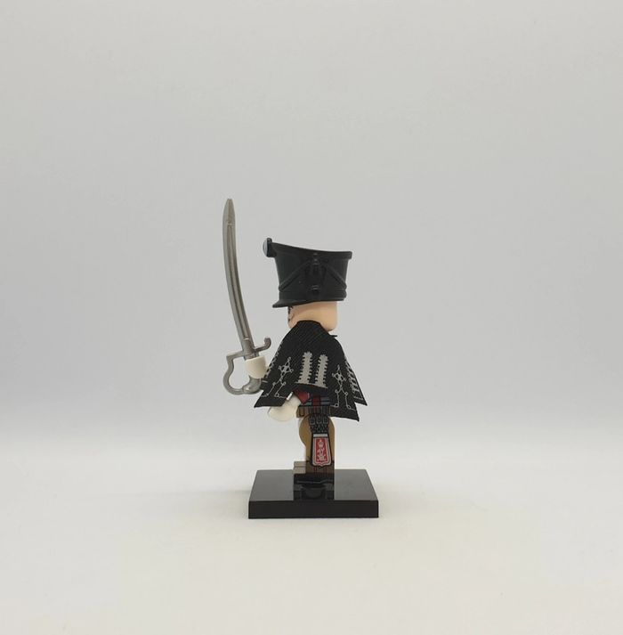 💂 Figurine Guerres Napoléoniennes - Hussard de la Mort Prussien - (Style Lego) 💂 - photo numéro 2