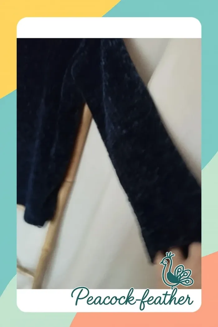 Pull douillet blanche porte 42/44 bleu - photo numéro 5