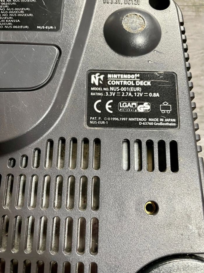 Console Nintendo 64 NUS-001 Control Deck loose - photo numéro 7
