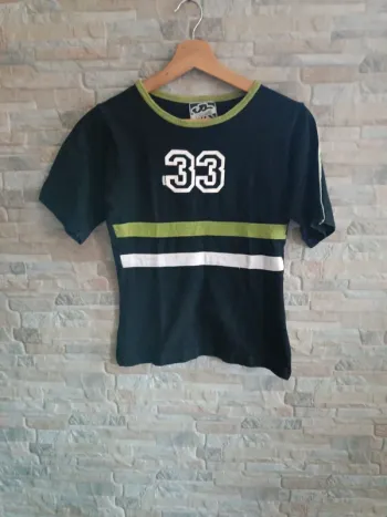 Tshirt noir/vert Street Gang 36