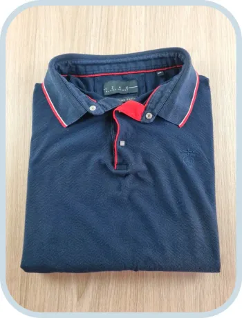 Polo bleue IZAC Black Sport coupe chic/sport Homme Taille XXL