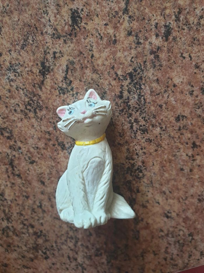 Rare! figurine aristochat ancienne peinte main