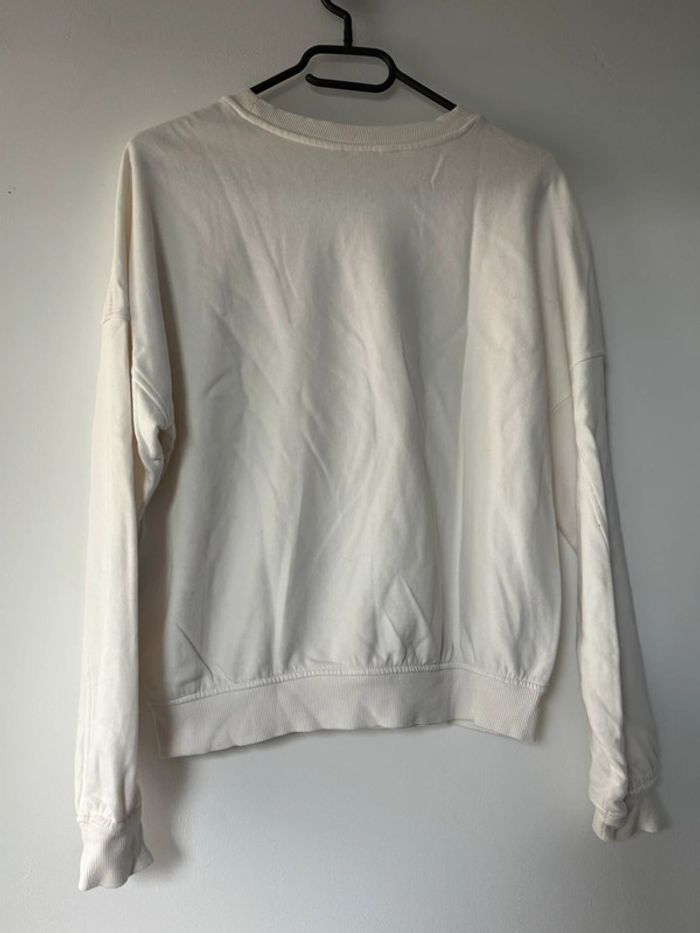 Sweat blanc camaïeu « more kisses » - photo numéro 5