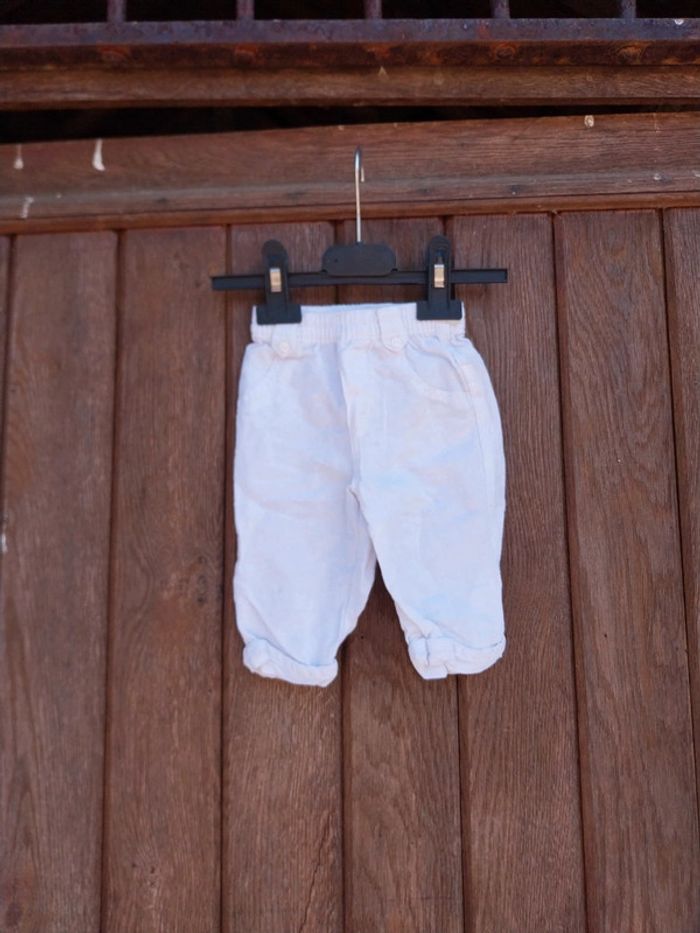 Pantalon blanc bébé garçon 3 mois Orchestra bébé