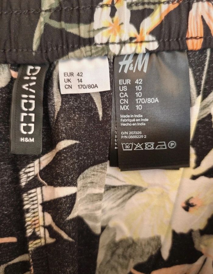 Pantalon fluide imprimé tropical - T.42 Divided H&M - photo numéro 8