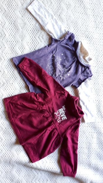 Lot de deux T shirts manches longues