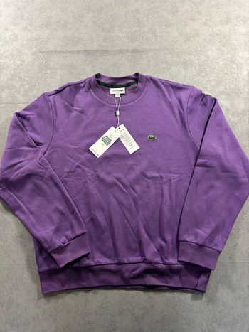 Sweat Lacoste Violet Taille XL Neuf avec étiquette