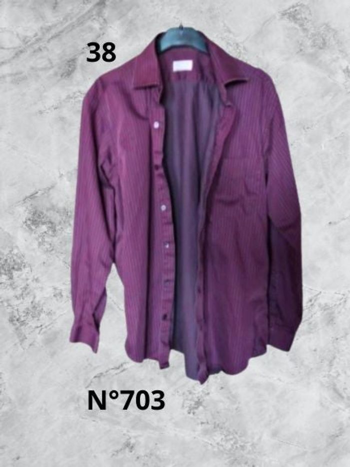 N°703 Chemise violet/gris T38. Arrow.