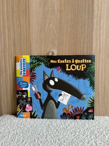 Pochette mes cartes à gratter loup