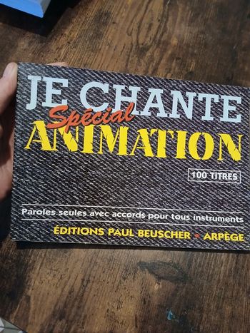 Livre Je chante spécial animation 100 titres