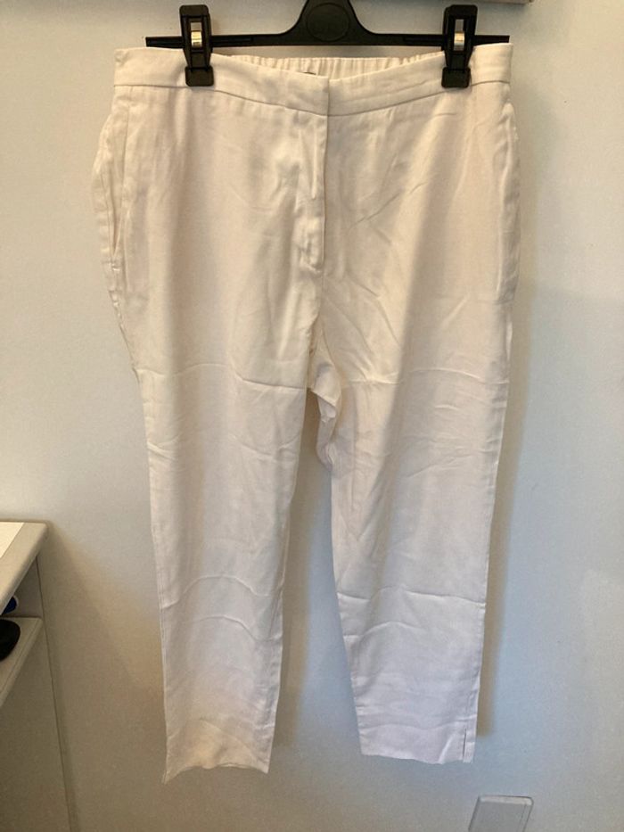 Pantalon costume fluide blanc crème H&M taille 42