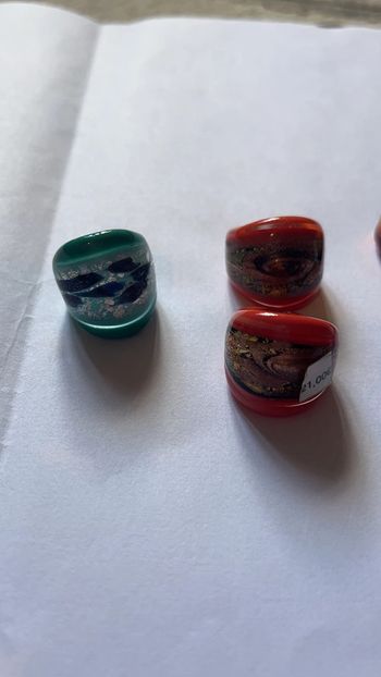 Bague en verre de Murano
