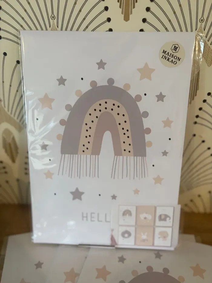 Ensemble d’affiches “Douces Étoiles” pour chambre enfant