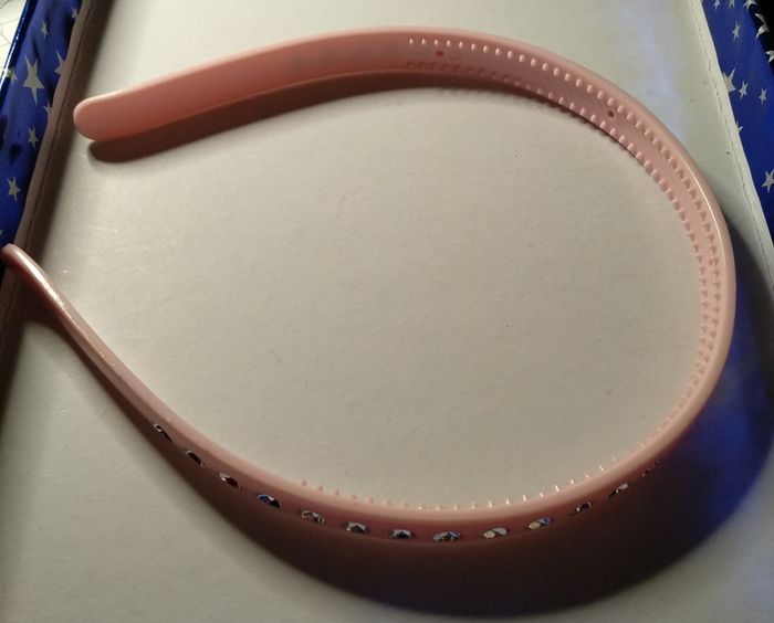 Serre tête rose avec petits brillants - Neuf - photo numéro 3