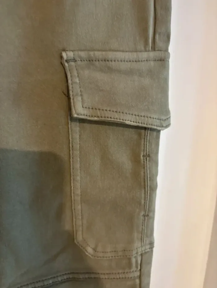 Pantalon cargo kaki Jennyfer - T38 - photo numéro 2