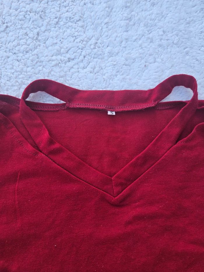 T-shirt Court Rouge - photo numéro 4
