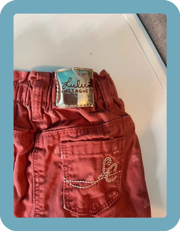 Magnifique pantalon bébé fille 12 mois lulu castagnette - photo numéro 5