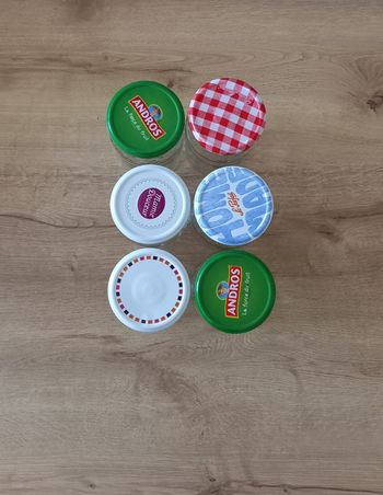 Pots en verre " Andros " 6×738 ml.