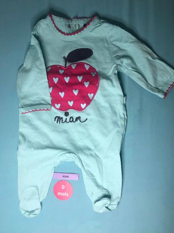 Pyjama turquoise 0mois